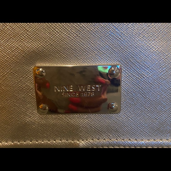 Nine West Pewter Clutch purse - Picture 1 of 2